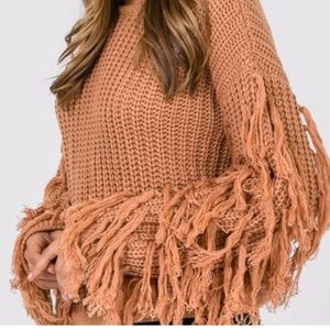 &Merci Fringe Sleeved Sweater